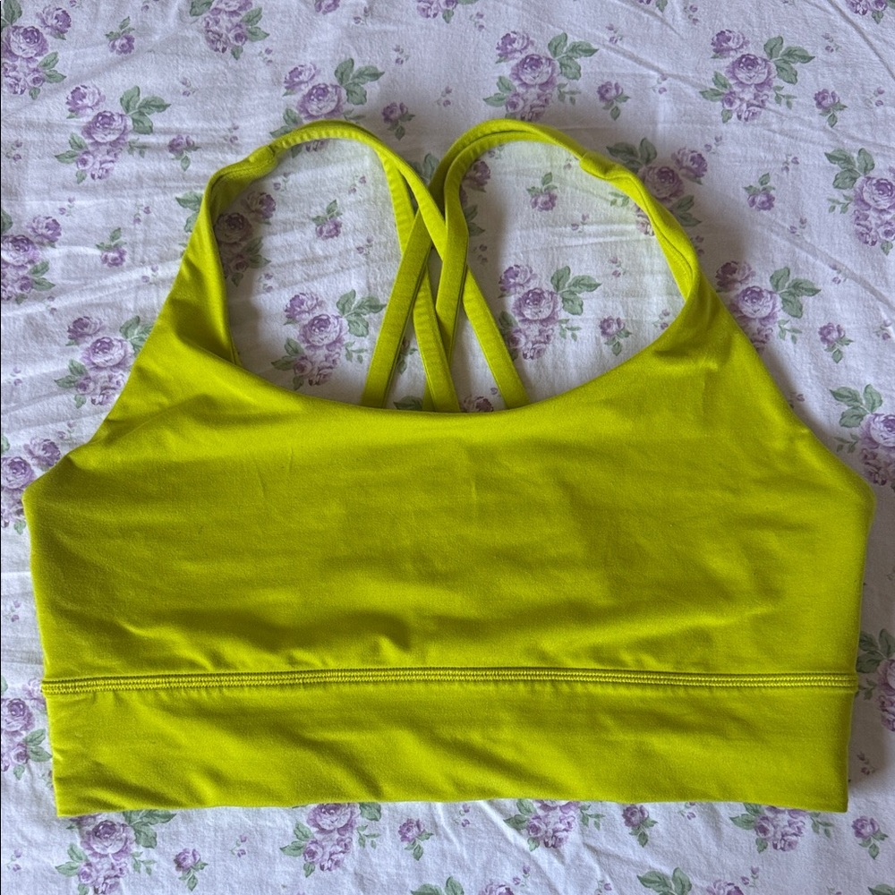 LuLuLemon Women's Yellow Sports Bra